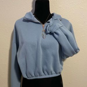 Trendy Blue Quarter Zip